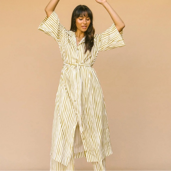 The Lullaby Club Dresses & Skirts - The Lullaby Club Luxe Lounge Dress-Striped
